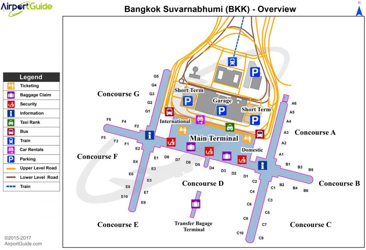 bkk हवाई अड्डे का नक्शा