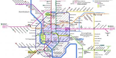 बैंकाक रेल लाइन का नक्शा