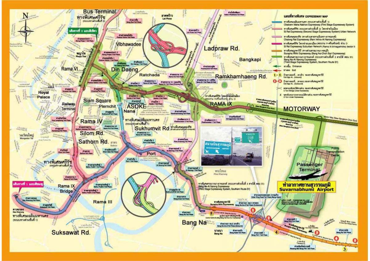 बैंकॉक के नक्शे एक्सप्रेस