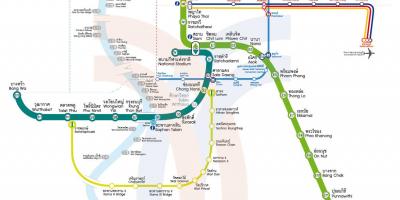 नक्शे के एमआरटी मार्ग नक्शा बैंकॉक