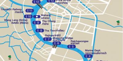 नदी टैक्सी के नक्शे, बैंकॉक