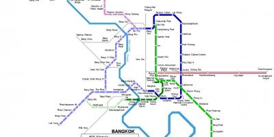 Bkk मेट्रो का नक्शा