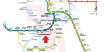 नक्शे के सफन taksin बीटीएस स्टेशन